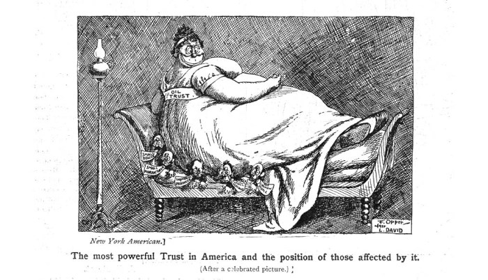 Sherman antitrust act political cartoon