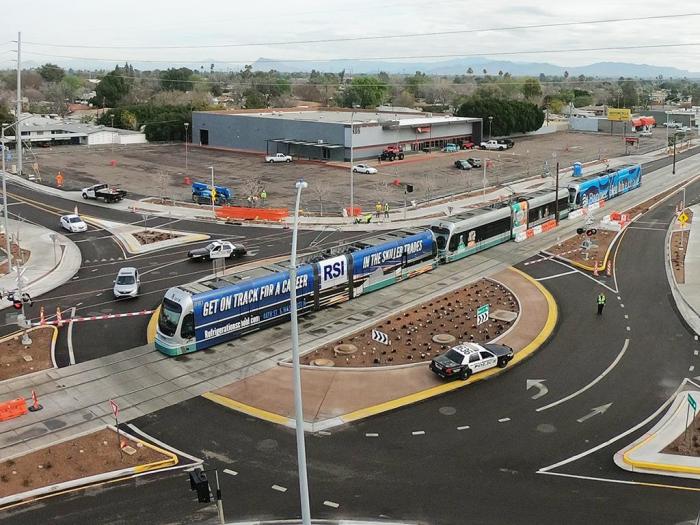 What is a light rail intersection