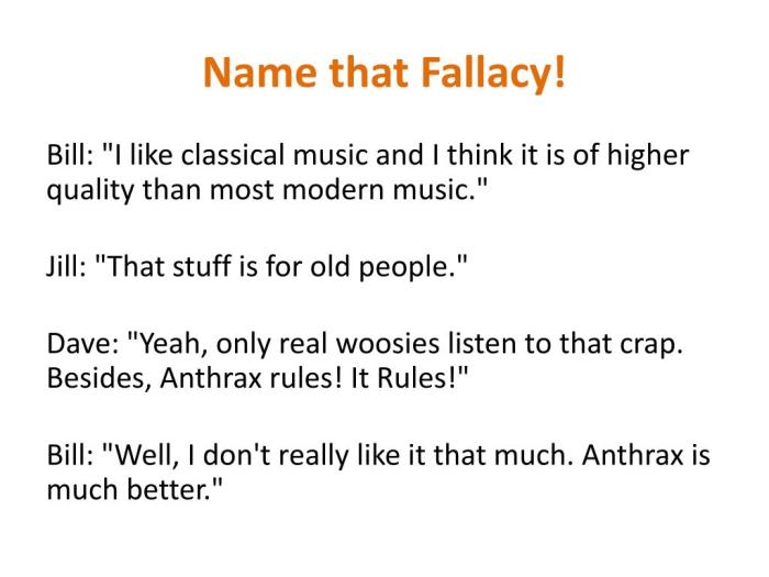 Highly illogical name that fallacy