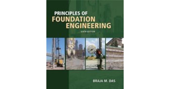 Braja das engineering foundation principles edition 9th edición libro tipo