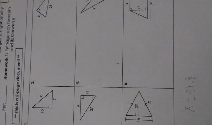 Unit 7 right triangles and trigonometry answers