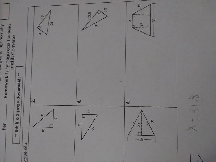 Unit 7 right triangles and trigonometry answers