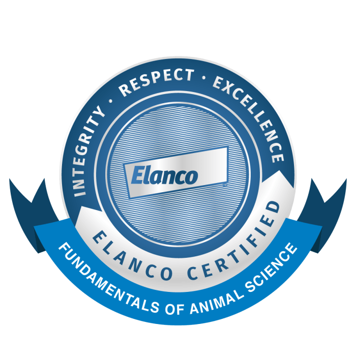 Elanco fundamentals of animal science certification review