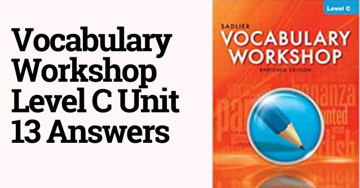 Sadlier vocabulary workshop level c answers unit 1