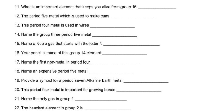 Scavenger hunt periodic table answers questions worksheet elements excel db key hunting answer paper next